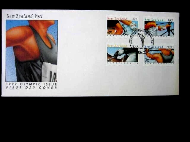 NEW ZEALAND FDC- 1992  OLYMPIC GAMES SG 1670/3 - Image 1 of 1