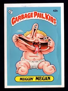 1985 Topps GPK Garbage Pail Kids Series 2 OS2 #42b Muggin' Megan EX *hp - Picture 1 of 2