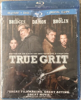 True Grit (Blu-ray/DVD, 2011, 2-Disc Set, Includes Digital Copy) Josh Brolin NEW - Image 1 of 2