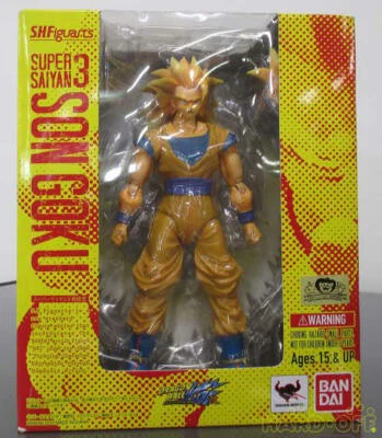 Figura Bandai Dragon Ball Kai Super Saiyan 3 Son Goku S.H.Figuarts de Japón Foto 1 de 4