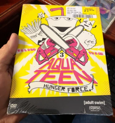 Aqua Teen Hunger Force Volume 3 Cartoon Network Adult Swim 2004 New, Sealed - Image 1 of 2