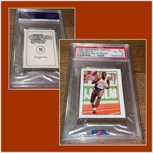 CARL LEWIS 1997 Edigamma I Grandi Campioni Dello Sport #11 PSA CLASSIFICATO RARO!!! - Foto 1 di 3