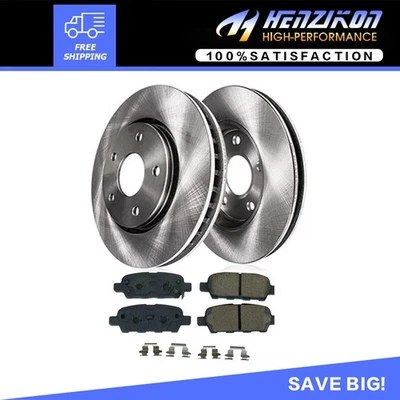 Rotores de freno de disco traseros Fit Nissan Rogue Infiniti G35 350Z + pastillas de freno de cerámica ` Foto 1 de 4