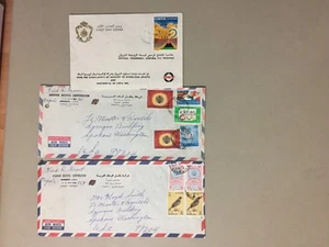 Tres cubiertas Libia.Una fdc - Imagen 1 de 1