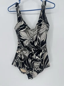 Maxine of Hollywood Damen V-Ausschnitt Blumen Einteiler Badeanzug Größe 20W - Bild 1 von 6