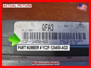 2000,E250,ECM,ENGINE COMPUTER, ECM,YC2F-12A650-AGD - Picture 1 of 4