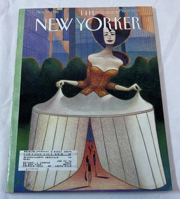 Nov 6, 1995 THE NEW YORKER ~ Lorenzo Mattotti "Fashion Week" cover,Joseph Conrad Foto 1 de 3