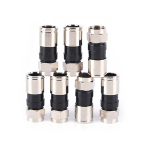 10X RG6 F Type Compression 2.7cm high quality Snap Seal Plug Connector H TwJzd - Picture 1 of 9