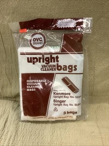 Paper Bags, Pack of 3 for Kenmore 50341 & Singer SUB-2 Vacuums - Picture 1 of 3