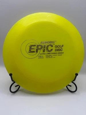Driver Aerobie Epic ultra longo alcance 169g amarelo sem tinta usado 7.5/10 - Imagem 1 de 2