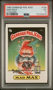 GARBAGE PAIL KIDS 1985 2nd Series Mad Max #72a PSA 5 ( Pop 8 ) - Picture 1 of 2