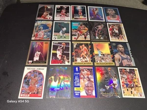 Michael Jordan 20 Card Lot Late 80s-90s, NearMint Holos Topps UD Fleer Hoops - Picture 1 of 3