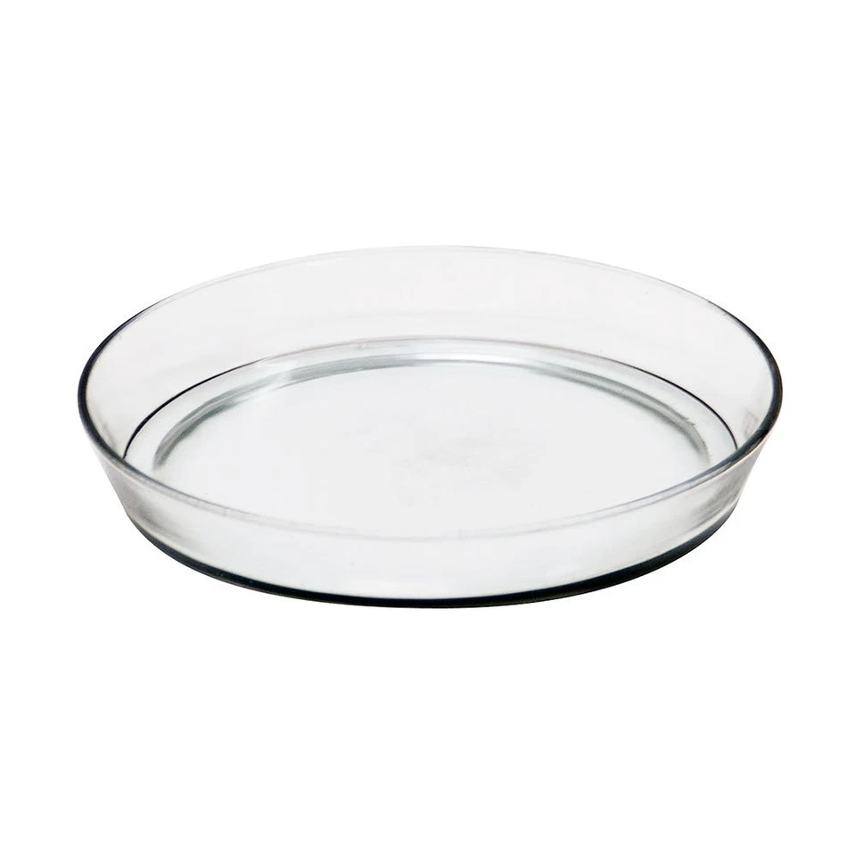 10 1/2-in Glass Plate, Plant Tray Terrarium Saucer - Image 1 of 1