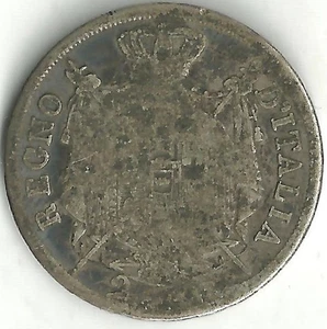 Italy Napoleonic Kingdom of Italy 2 Lire 1810 - Napoleon I - Picture 1 of 2