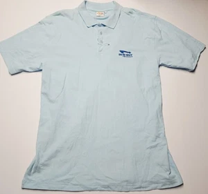 Offizielles In-N-Out Burger Uniform Poloshirt Unisex L Himmelblau Neu ohne Etikett Mitarbeiter  - Bild 1 von 7