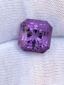 8.90 Carat Exquisite Asscher Cut Brazilian Amethyst jewellery - Picture 1 of 7