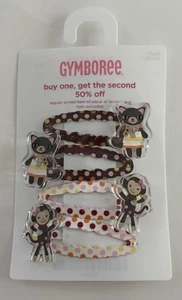 Gymboree Fall For Monkeys Hair Clips Barrettes Accessories Cat Monkeys Cute - Picture 1 of 2