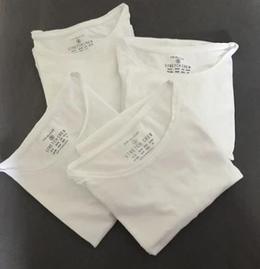 4 Stück Shirt Damen Gr. S PRIMARK weiß Kurzarm Runder Ausschnitt - Bild 1 von 3