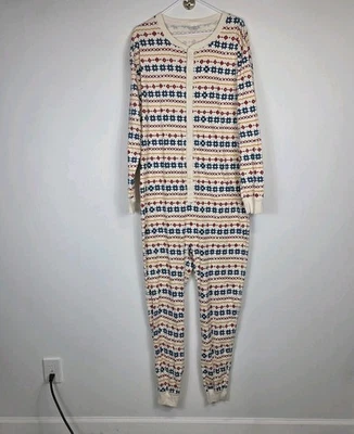 Hannah Anderson Adult 100% organic cotton long John pajamas size XXL 2XL - Image 1 of 4