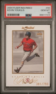 2004 Fleer Inscribed #90 Kevin Youkilis /750 PSA 10 - Image 1 of 2