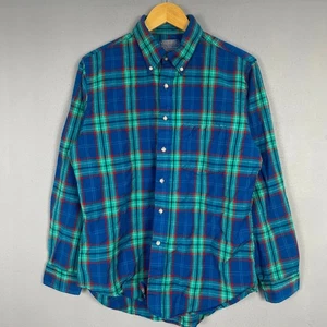 Camisa Pendleton Vintage Lana Pura Para Hombre M Mediana Azul Hecha en EE. UU. Top de Franela Años 90 - Imagen 1 de 15