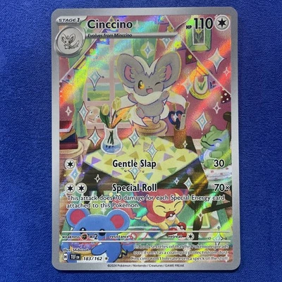 Cinccino 183/162 Pokémon SV05: Temporal Forces Illustration Rare - Image 1 of 2
