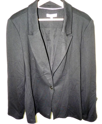 Nanette Lepore Mujer Talla 16 L/s Negro Vestido Chaqueta Blazer Nuevo Con Etiquetas Foto 1 de 4