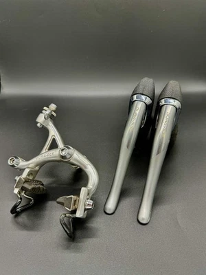 SHIMANO Dura Ace EX Brake Lever Set Silver Bicycle Parts Japan Used - Image 1 of 4