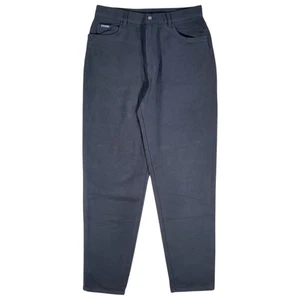 LRL Ralph Lauren Pants Womens 12 Gray Brushed Cotton Twill High Waisted Causal - Picture 1 of 12