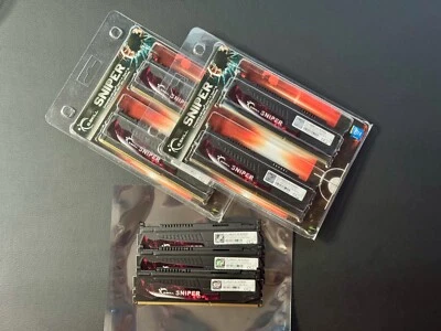 G.SKILL RAM DDR3-1866 PC3-14900 16GB(4GBx4) Sniper-240 pin XMP Desktop memory - Image 1 of 3