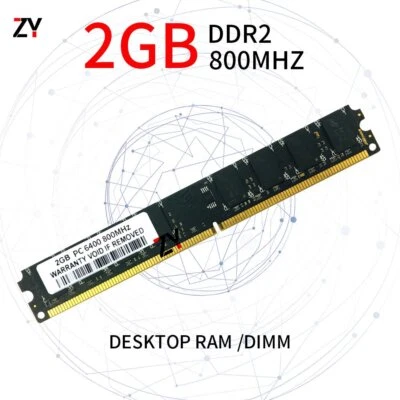 2GB 1GB DDR2 PC2-6400U 800MHz 1.8V NON-ECC Computer RAM Memoria escritorio SP - Imagen 1 de 4
