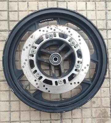 Cerchio Ruota Anteriore Con Dischi Kawasaki GPX 750 R 87 89 - Immagine 1 di 4