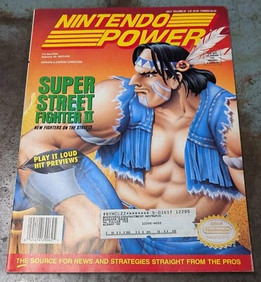 Nintendo Power Magazine #62 July 1994 Street Fighter II,Poster, Poll, Cards - Image 1 of 4