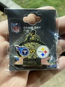Pittsburgh Steelers Tennessee Titans Game Day Pin 11/2/23 Salute To Service - Picture 1 of 1