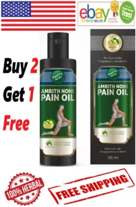 Amrith Noni Pain Oil (100ml) For Joint Pain Back Pain Knee Pain Body Aches - Picture 1 of 5