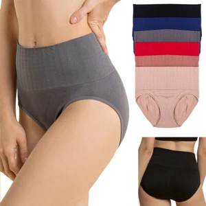 Pack of 12 Seamless High Waist Briefs for Tummy Control Girdles Shaper Panties - Picture 1 of 1