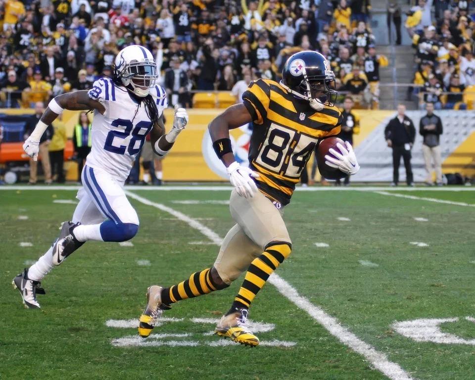 Impresión fotográfica brillante Antonio Brown #84 Pittsburgh Steelers NFL 8"X10" 10 Foto 1 de 1