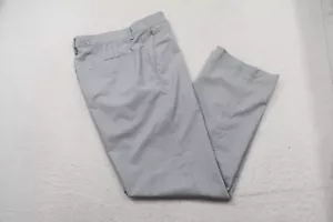 Adidas Golf Pants Gray ClimaLite Performance Wicking Flat Front Mens 34 x 32 - Picture 1 of 9
