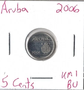 Coin Aruba 5 Cents 2006 KM1 - Picture 1 of 1