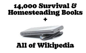 Survival Library, Offline Wikipedia: Homesteading, Prepping, Off-grid Wikireader - Picture 1 of 6