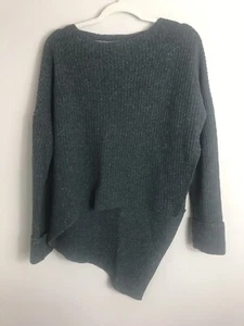 Brochu Walker Thandee Asymmetric Sweater-Dark Green-Wool Blend-Size Small - Picture 1 of 9