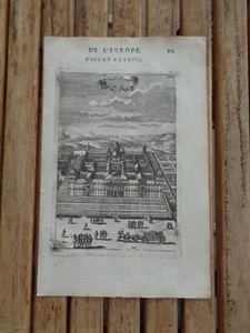 Escurial Spanien Radierung aus Beschreibung des Universums von Mallet 17. Jh. - Bild 1 von 1