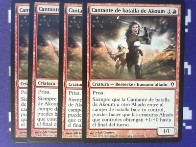 4x Cantor de Batalha de Akoum Battlesinger Portuguese - Magic the Gathering  Red - Image 1 of 2