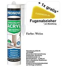 (9,97€/L) 300ml Pronova Anschlussacryl +1 Fugeneck Fugenabzieher pro Bestellung