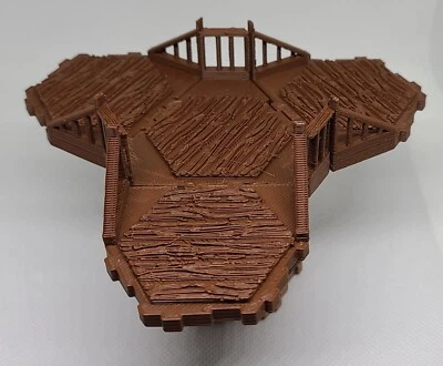 1 (4 azulejos) intersección de puente impreso en 3D y 1 pilar para paisaje como madera. Foto 1 de 4