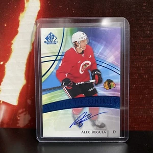 2020-21 SP Game Used Authentic Rookies Blue ALEC REGULA RC Auto Sig Blackhawks - Picture 1 of 1