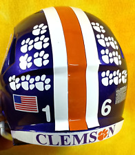 Cool Bank!! Clemson Tigers Super custom  purple coin bank mini football helmet