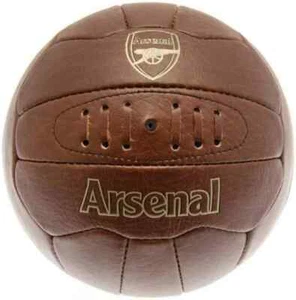 Arsenal Leather Ball Size 5 Heritage Ball Football Club Officially Licensed - Picture 1 of 3