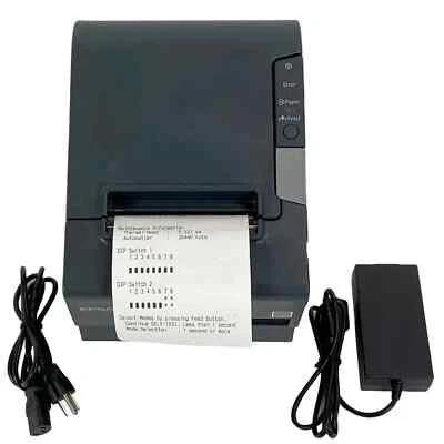 Epson TM-T88V POS Compact Thermal Receipt Ticket Printer LAN USB for Square - Image 1 of 4