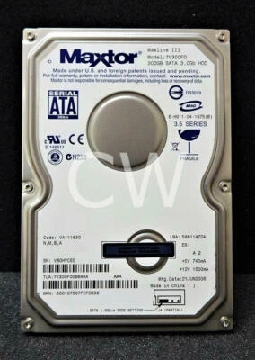 7V300F0 Maxtor Maxline 300GB 7200RPM 3Gbps 3.5" SATA HDD Hard Drive - Image 1 of 2
